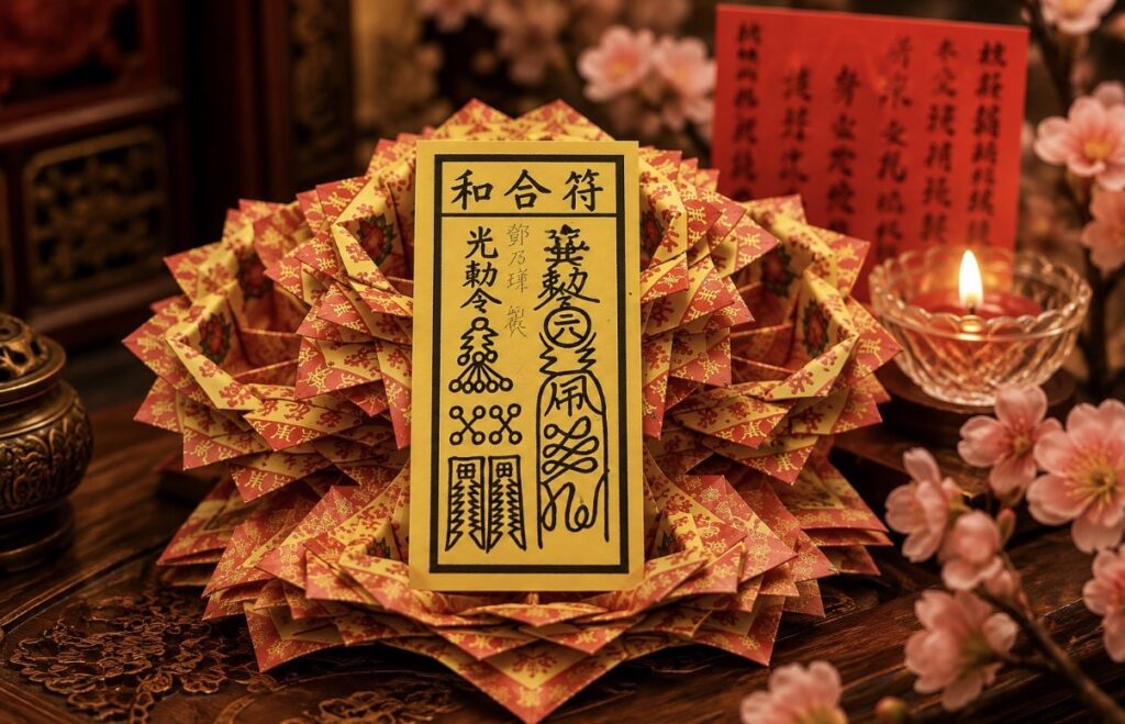 和合符效果 感情復合科儀桃花布置