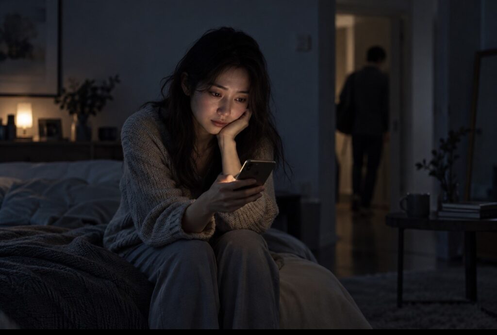 分手後獨自等待復合訊息